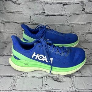 Hoka Blue & Mint Green Road Running Shoes